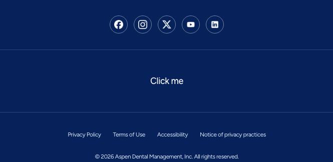 Aspen footer Click me defect